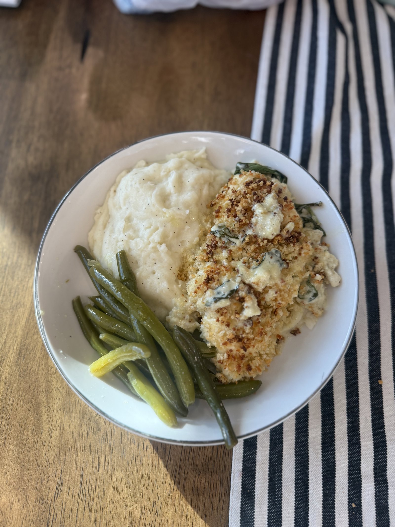 Creamy Boursin Spinach Chicken Bake